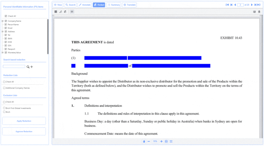 Image showing revealing text behind redactions